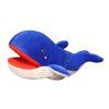 Pupazzo di peluche balena 30 cm blu