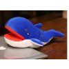 Pupazzo di peluche balena 30 cm blu