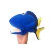 Pupazzo di peluche pesce 25 cm blu