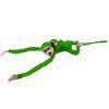 Peluche scimmietta con cucciolo 90 cm verde