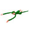 Scimmietta di peluche con effetti sonori 80 cm verde