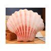 Cuscino di peluche a forma di conchiglia rosa