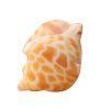 Cuscino di peluche a forma di conchiglia arancione