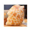 Cuscino di peluche a forma di conchiglia arancione