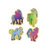 Set di magneti in legno colorati unicorni 20 pezzi