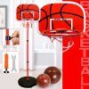 Canestro da basket per bambini da giardino con pallone 139 cm