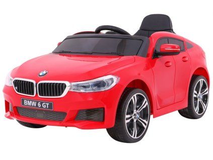 Elektrinis BMW 6 GT automobilis raudonas
