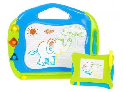 Magnetinė piešimo lenta + 3 vnt. antspaudų