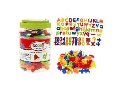 Velká sada magnetků, písmen a čísel