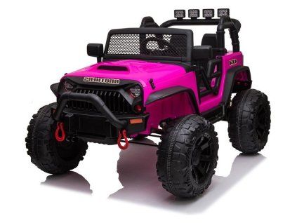 dětské elektrické auto lakované růžové (4)