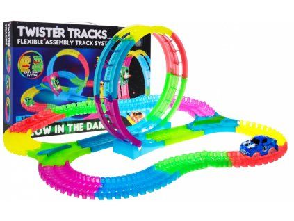 Magic Tracks svítící autodráha 132 dílů1