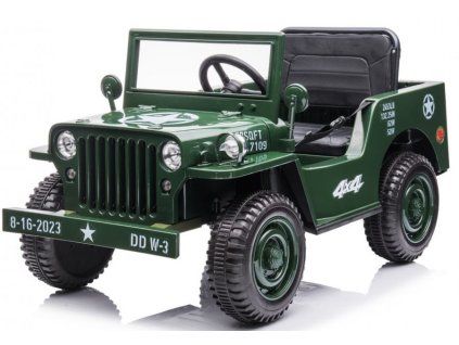 Dětský elektrický vojenský jeep Willys 4x42