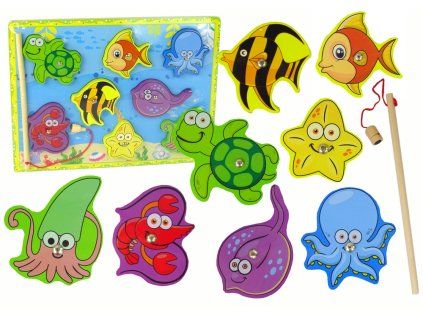 Dřevěná sada Lov mořských zvířátek