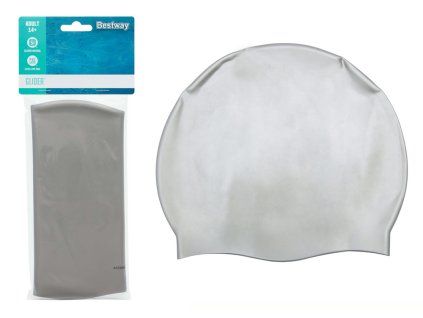 Bestway sidabrinė silikoninė maudymosi kepurė