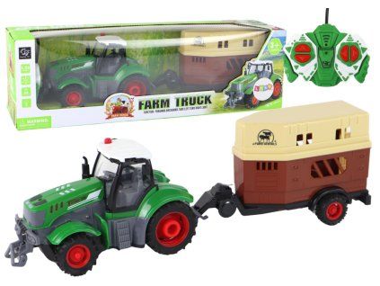 Nuotoliniu būdu valdomas traktorius su priekaba R/C 1:24