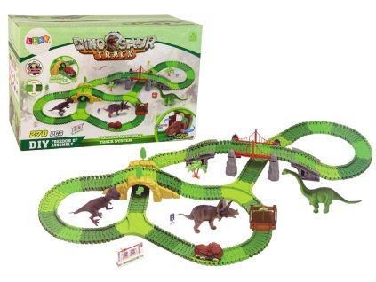 Dinozauro trasa su 270 elementų ir priedais
