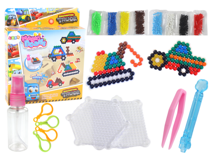 Sada vodních korálků DIY Stavební vozidla
