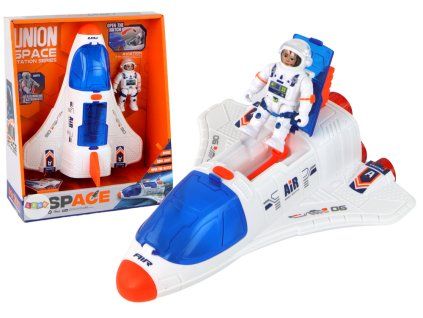 Vaikų kosminis raketoplanas su kosmonautu