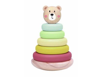 Dřevěná skládací pyramida Medvěd (1)