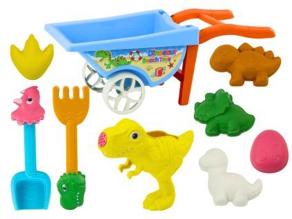 Smėlio Žaislų Rinkinys 6 Formelės, Kavinė, Dinosaurus