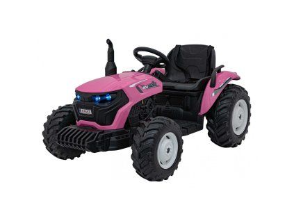 Dětský elektrický traktor GROW 1804 24V růžový01