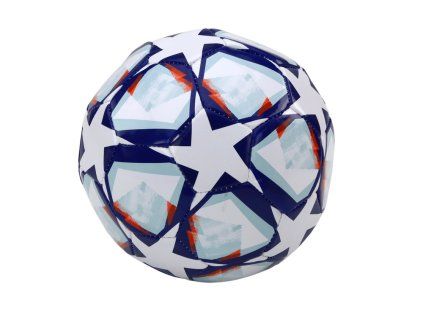 Futbolo kamuolys 24 cm su žvaigždėmis baltas