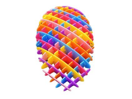 Antistresinė sensorinė žaislas 10 cm vaivorykštė