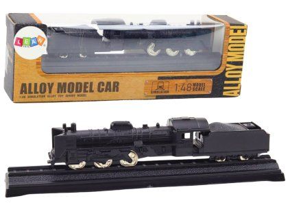 Kolekcinis traukinio modelis 1:48 juodas