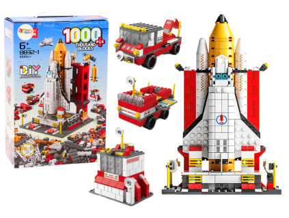 Konstruktorius kosminė raketa ir transporto priemonės 6v1 1000 dalių