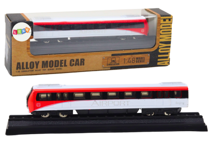 Kovový sběratelský model vlaku 1:48 červená bílá