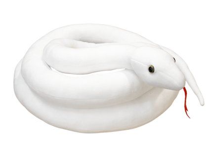 Pliušinis gyvatė 300 cm baltas