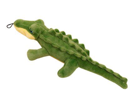 Kreidžiantis pliušinis krokodilas 30 cm