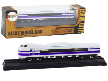 Kolekcinis traukinio modelis 1:48 violetinis