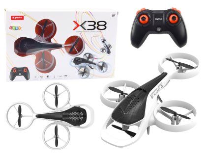 Nuotoliniu būdu valdomas dronas R/C X38 SYMA baltas