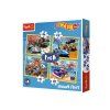 Puzzle Hot Wheels 4v1 Transporto priemonės Trefl 34627