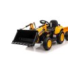 Dětský elektrický traktor s pohyblivou radlicí žlutý03