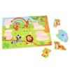 Dřevěné puzzle ZOO zvířátka2