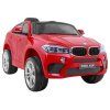 Elektrinis BMW X6 M automobiliukas, lakuotas raudonas