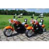 Vaikiškas elektrinis motociklas Chopper oranžinis