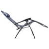 Zahradní polohovací lehátko šedé