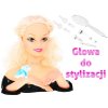 Česací hlava panenky na stylizaci účesu Blond