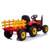 Elektrický traktor s vlečkou T2 červený6