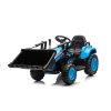 Dětský elektrický traktor s pohyblivou radlicí modrý11