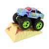 Metalinis Monster Truck automobilis su rampu