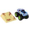 Metalinis Monster Truck automobilis su rampu