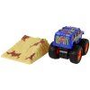 Metalinis Monster Truck automobilis su rampu