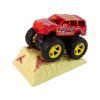 Metalinis Monster Truck automobilis su rampu