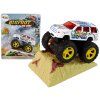 Metalinis Monster Truck automobilis su rampu