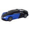Auto Robot 2v1 Transformers Bugatti mėlynas