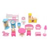 Domeček pro panenky s bazénem a venkovními doplňky (2)
